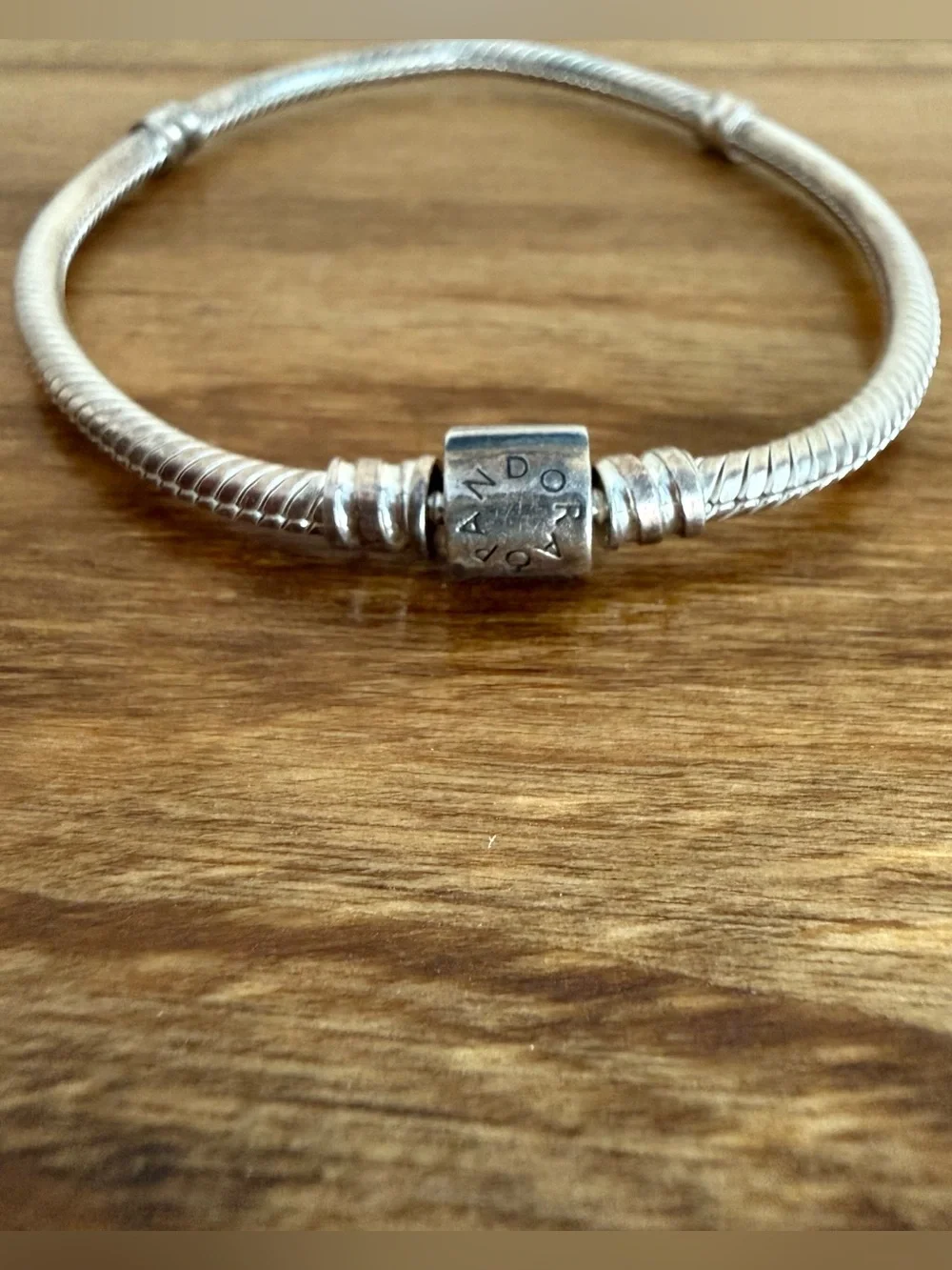 Pandora Moments Snake Chain Bracelet with Barrel Clasp (7.1”)